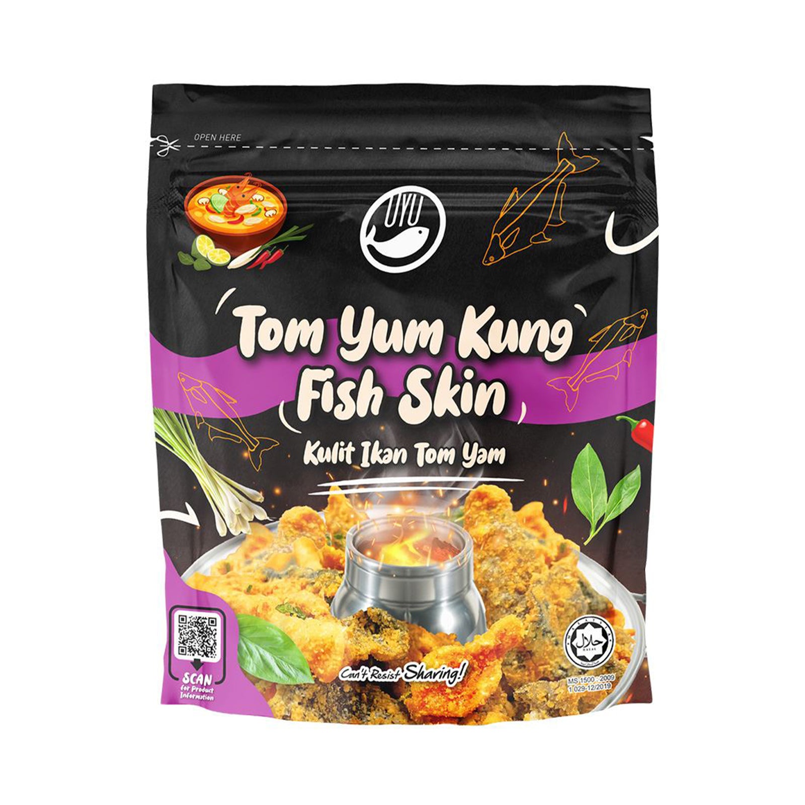 Oyu Salted Egg Fish Skin 100g