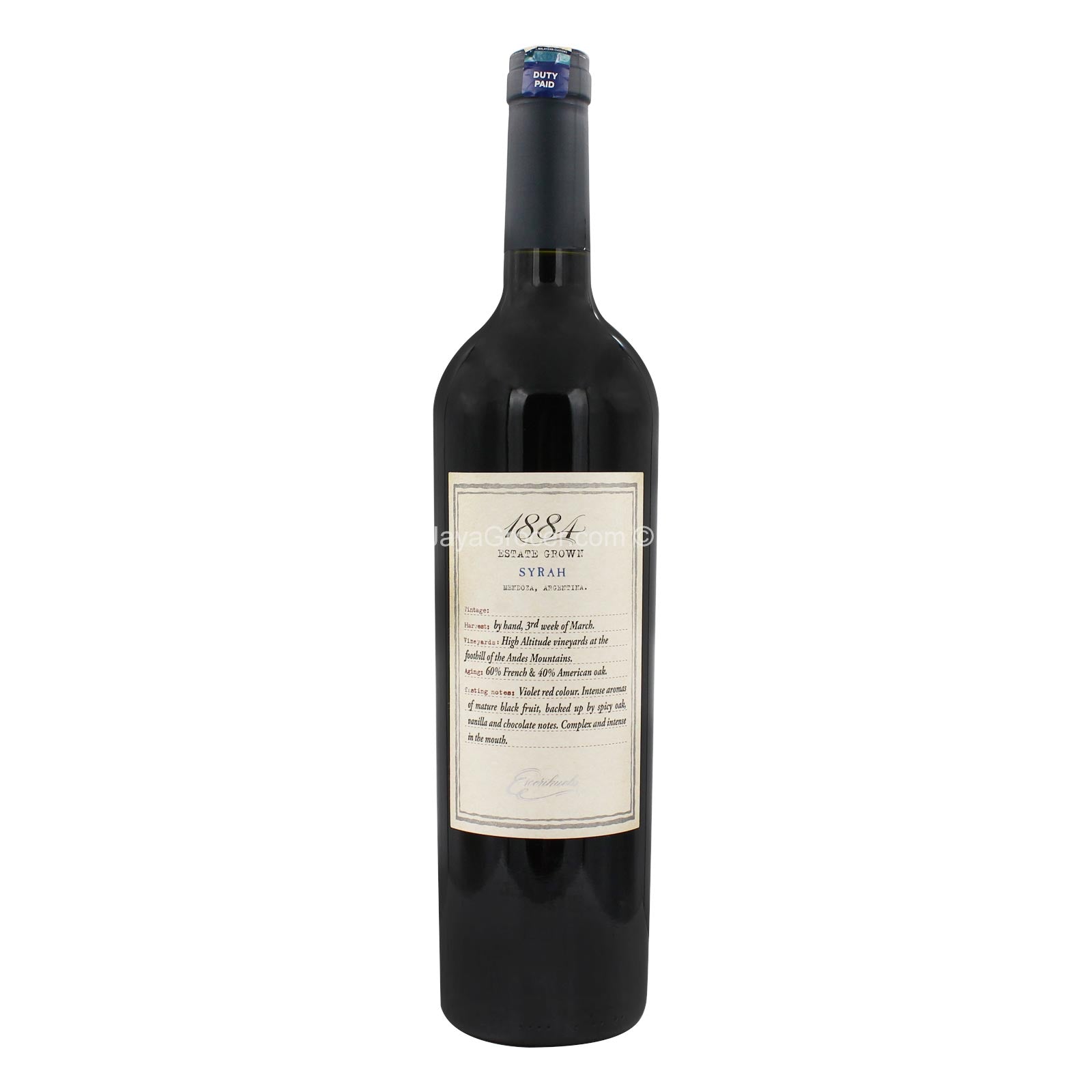 1884 Reserve Syrah Wine 750ml