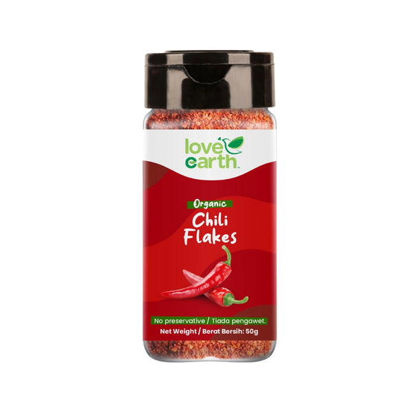 Love Earth Organic Chili Flakes 50g