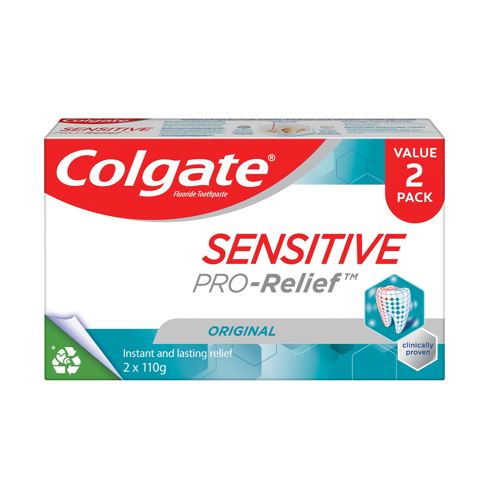 Colgate Sensitive Pro-Relief Toothpaste 110g x 2