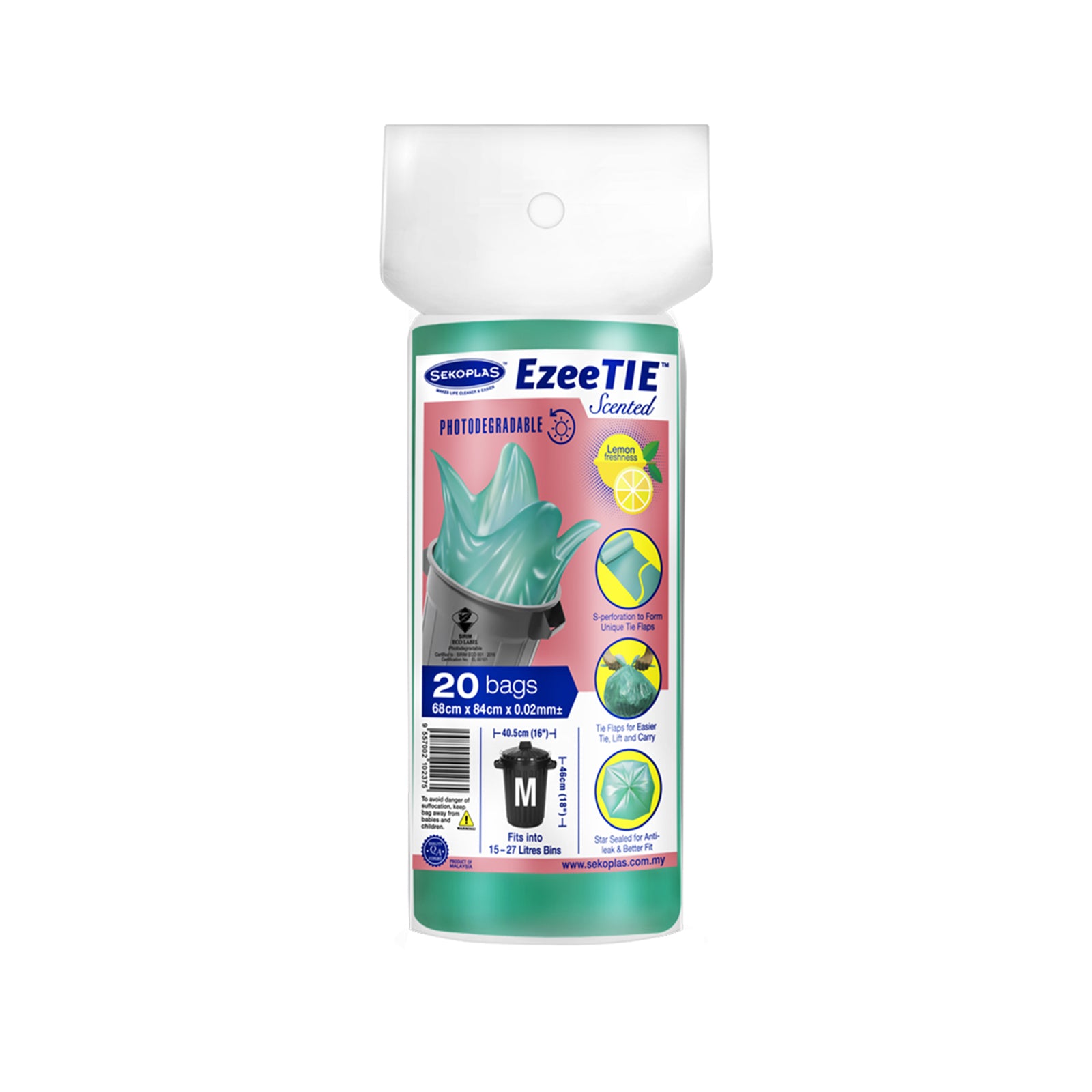 Sekoplas Garbage Roll Ezzetie Scent Medium 84cm x 68 20pcs/pack