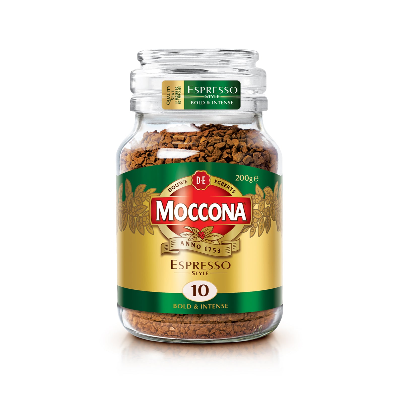 Moccona Espresso Style Freeze Dried 10 Coffee 200g