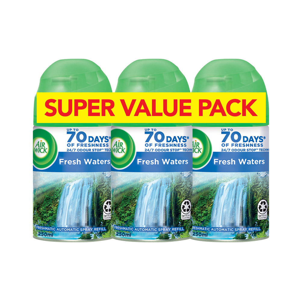 Air Wick Freshmatic Refills 2+1 Fresh Waters 250ml