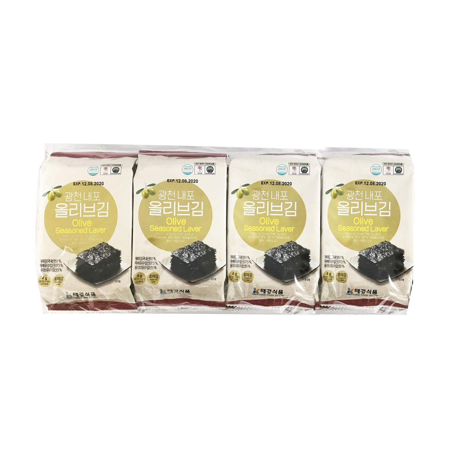 Taekyung Olive Seaweed 4g x 8