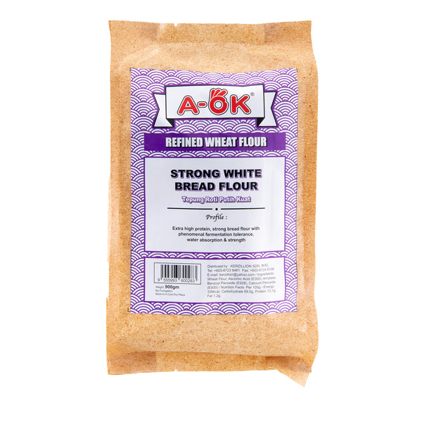 A-Ok Strong Bread White Bread Flour 900g (highest price)