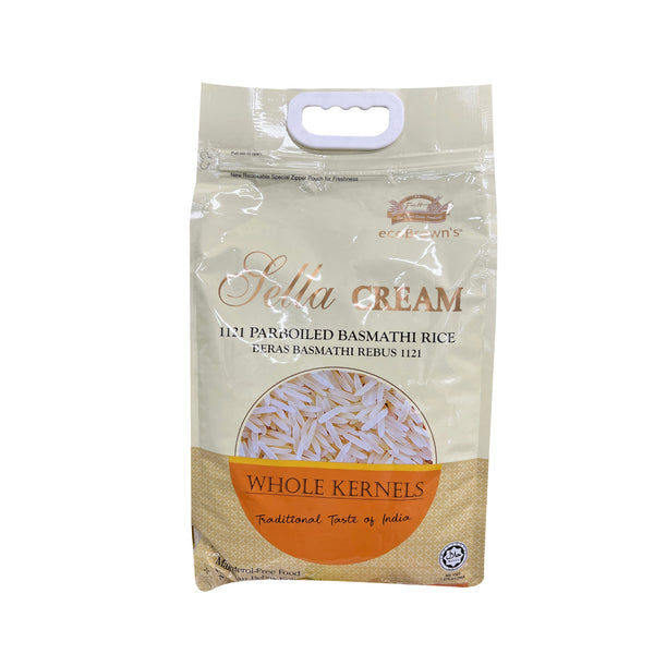 Ecobrowns Sella Cream Parboiled Basmathi Rice 5kg (highest price)