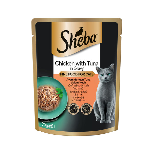 Sheba Pouch Fine Food for Cats (Chicken with Tuna) 70g (highest price)