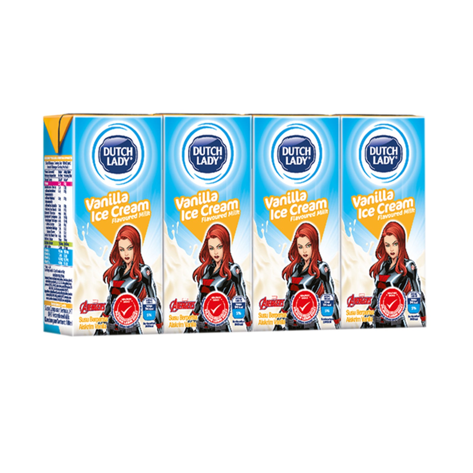 Dutch Lady UHT Vanilla Ice Cream Flavoured Milk 180ml x 4