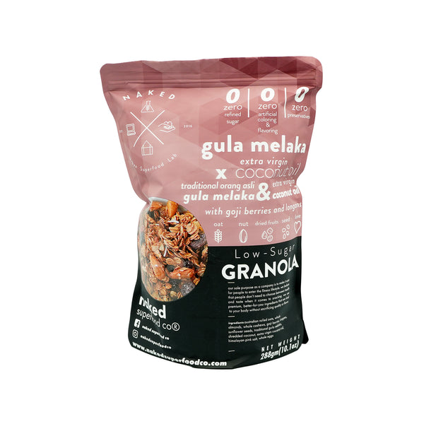 Naked Superfood Low Sugar Granola Gula Melaka 288g (highest price)