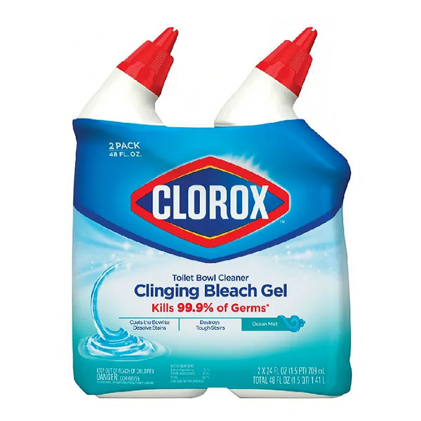 Clorox Toilet Bowl Clinging Bleach Gel 709ml x 2 (highest price)
