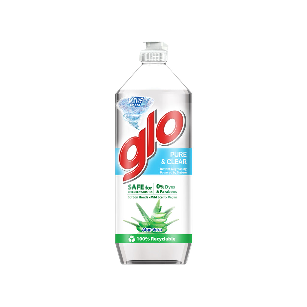 Glo Pure and Clear Aloe Vera Dishwashing Liquid 800ml