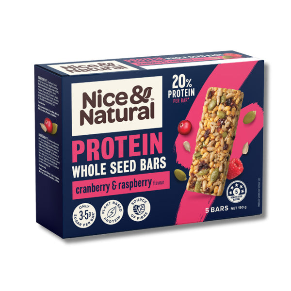 Nice And Natural Protein Whole Seed Cranberry Raspberry 150g (highest price)
