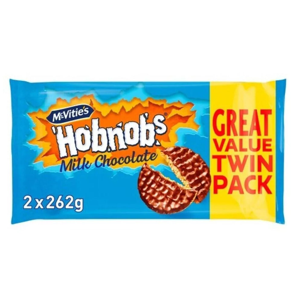 Mcvities Hobnob Milk Chocolate Biscuit 262g x 2