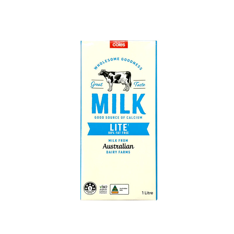 Coles Australian Lite Milk 1L