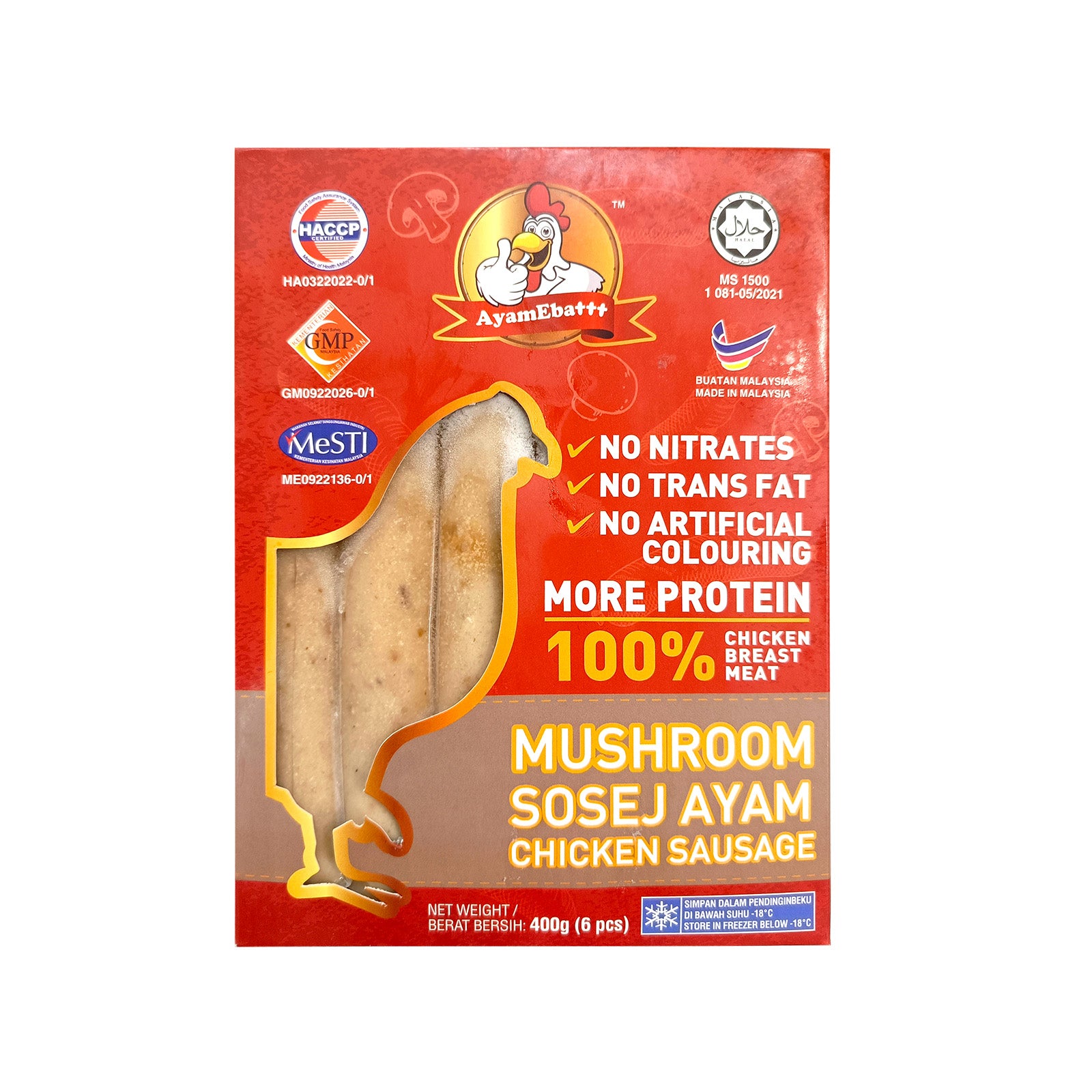 Ayam Ebat Sosej Mushroom 400g