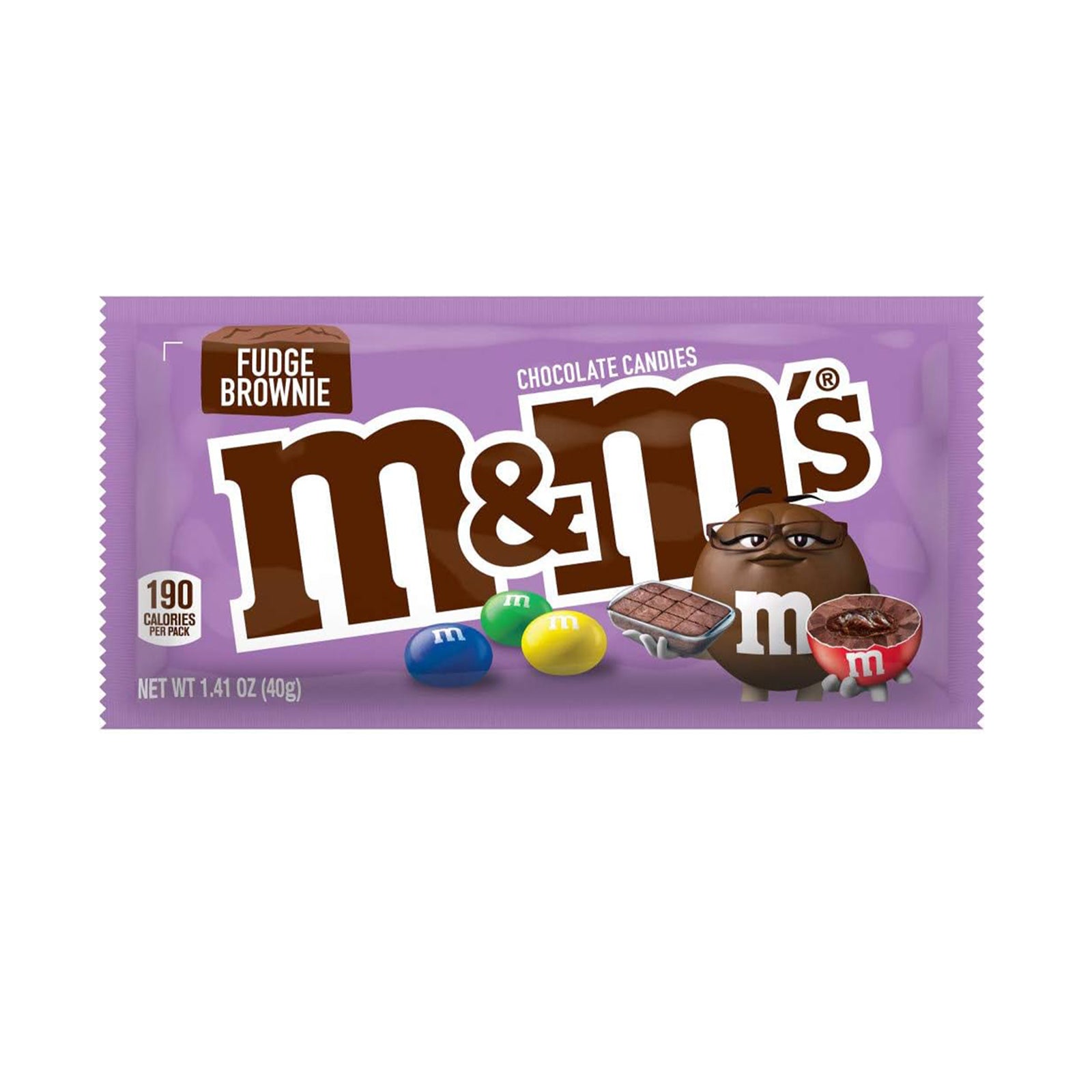 M&Ms Fudge Brownie Singles Size Chocolate Candy 40g