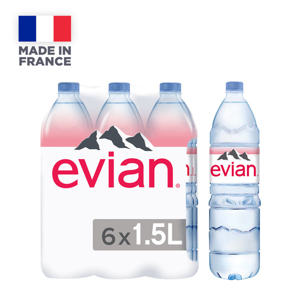 Evian Mineral Water Multipack 1.5L x 6 (highest price)