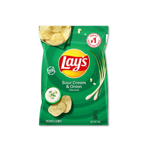 Lays Sour Cream and Onion Potato Chips 50g