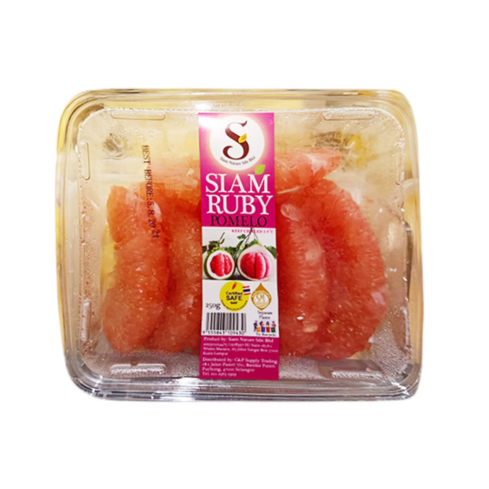 Sn Ruby Peeled Red Pomelo 250g
