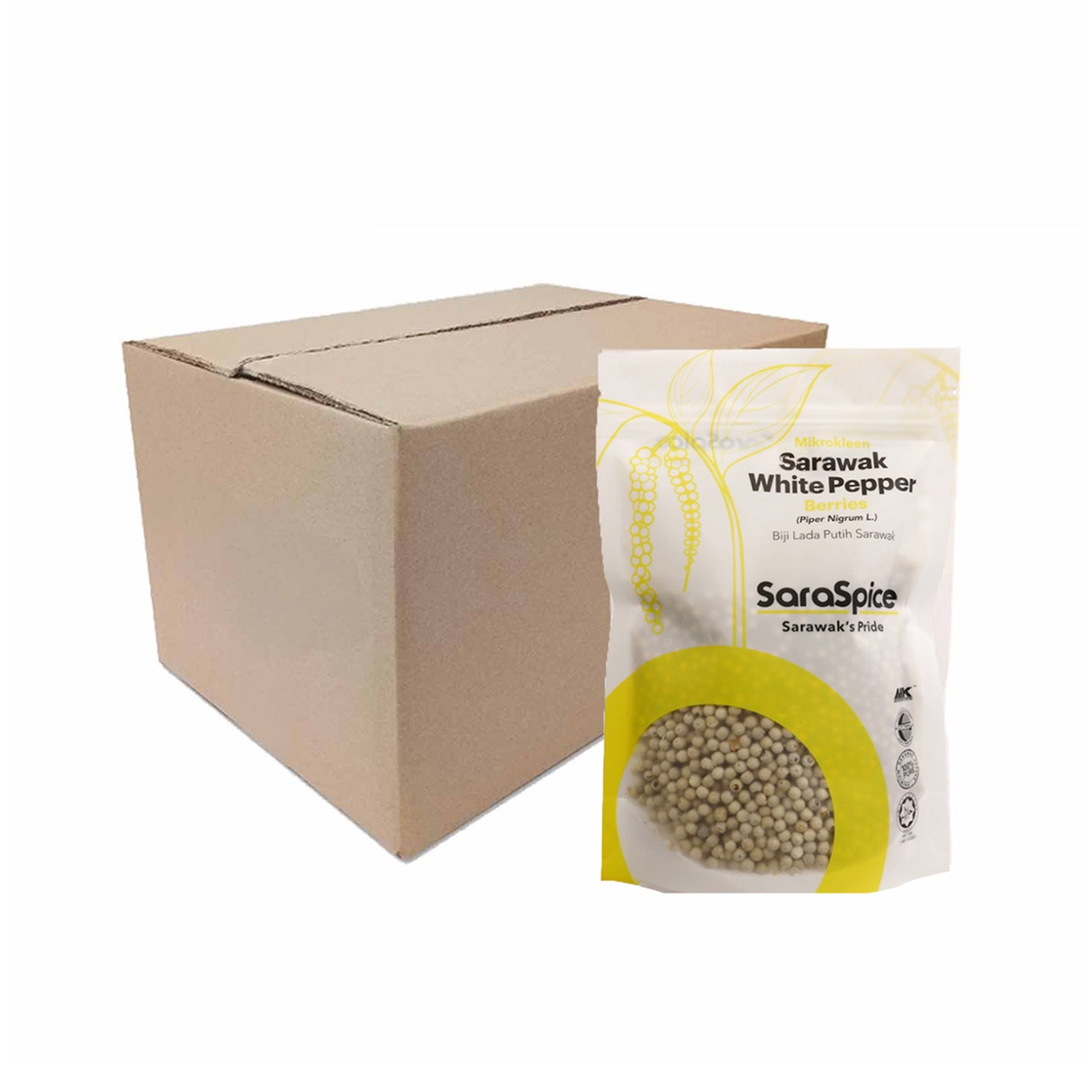 Saraspice White Pepper Berries (Softpack) 200g