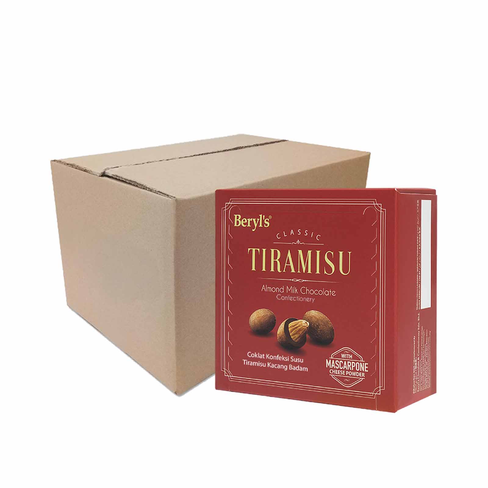 Beryl's Classic Tiramisu Almond Milk Chocolate 65g