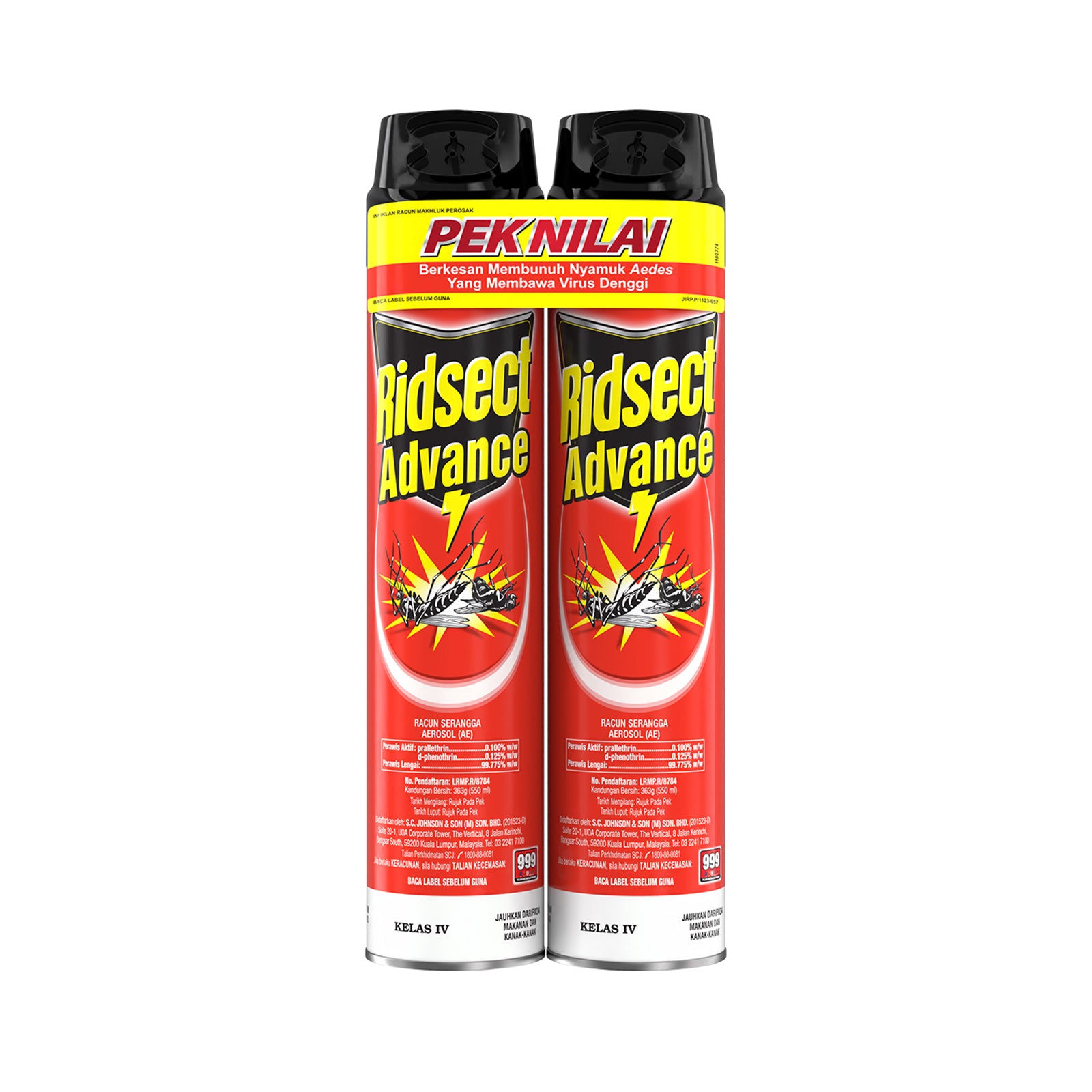 Ridsect Advance Aerosol 550ml x 2