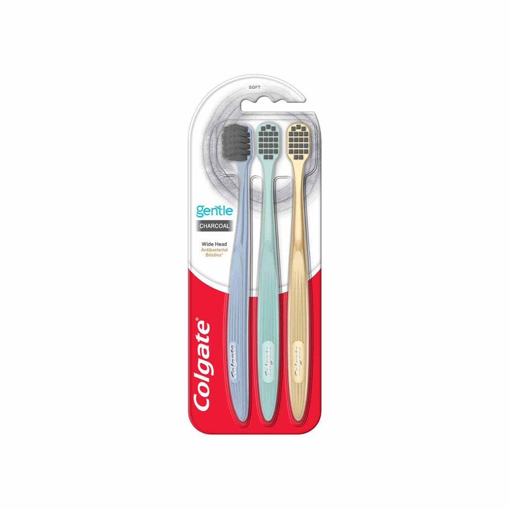 Colgate Gentle Charcoal Toothbrush 3pcs/pack