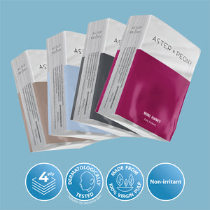 Aster & Peony Mini Hanky Tissue 4 ply 8 sheets x 12