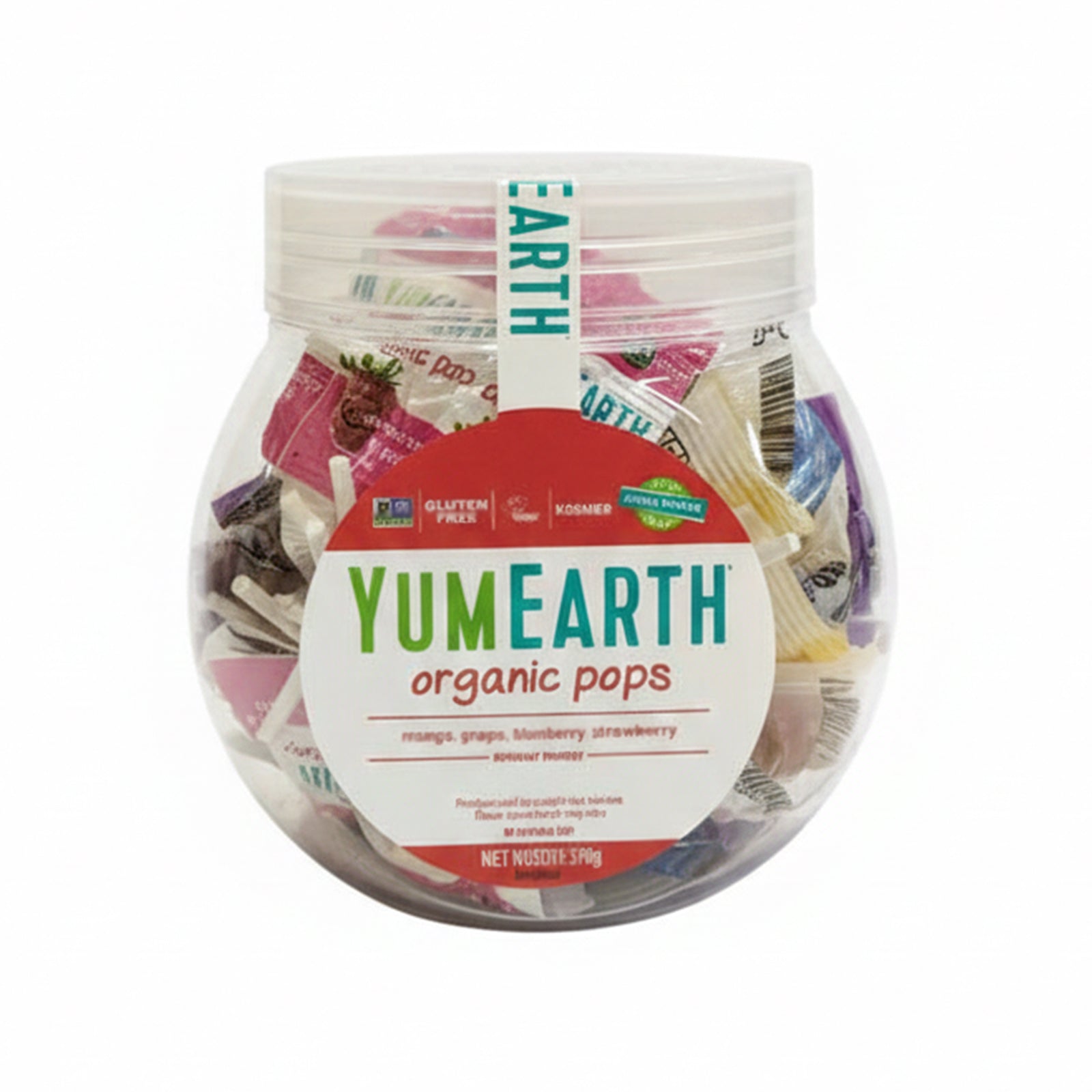 Yum Earth Lollipops Personal Bin Assorted 170g