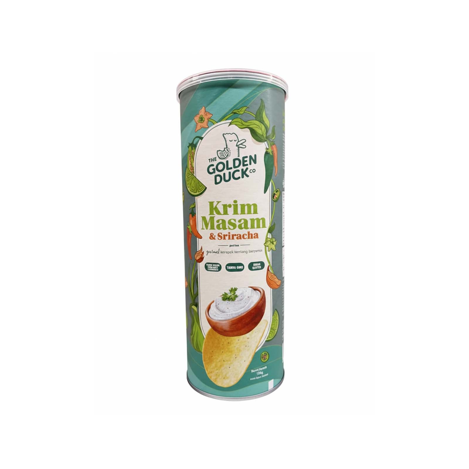 The Golden Duck Sour Cream and Sriracha 125g