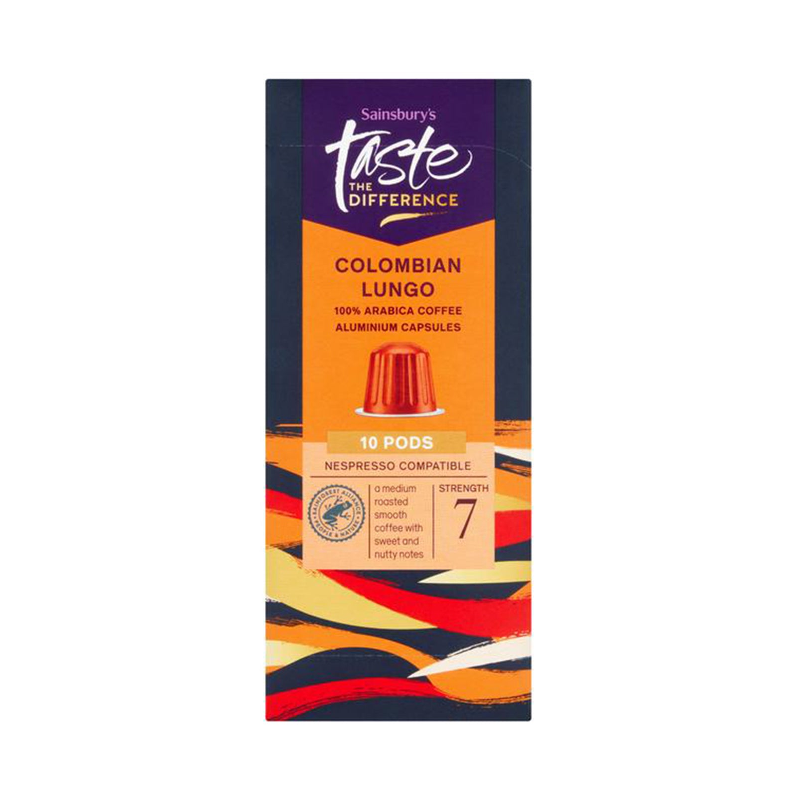 Sainsbury's Colombian Lungo Coffee Pods 52g x 10
