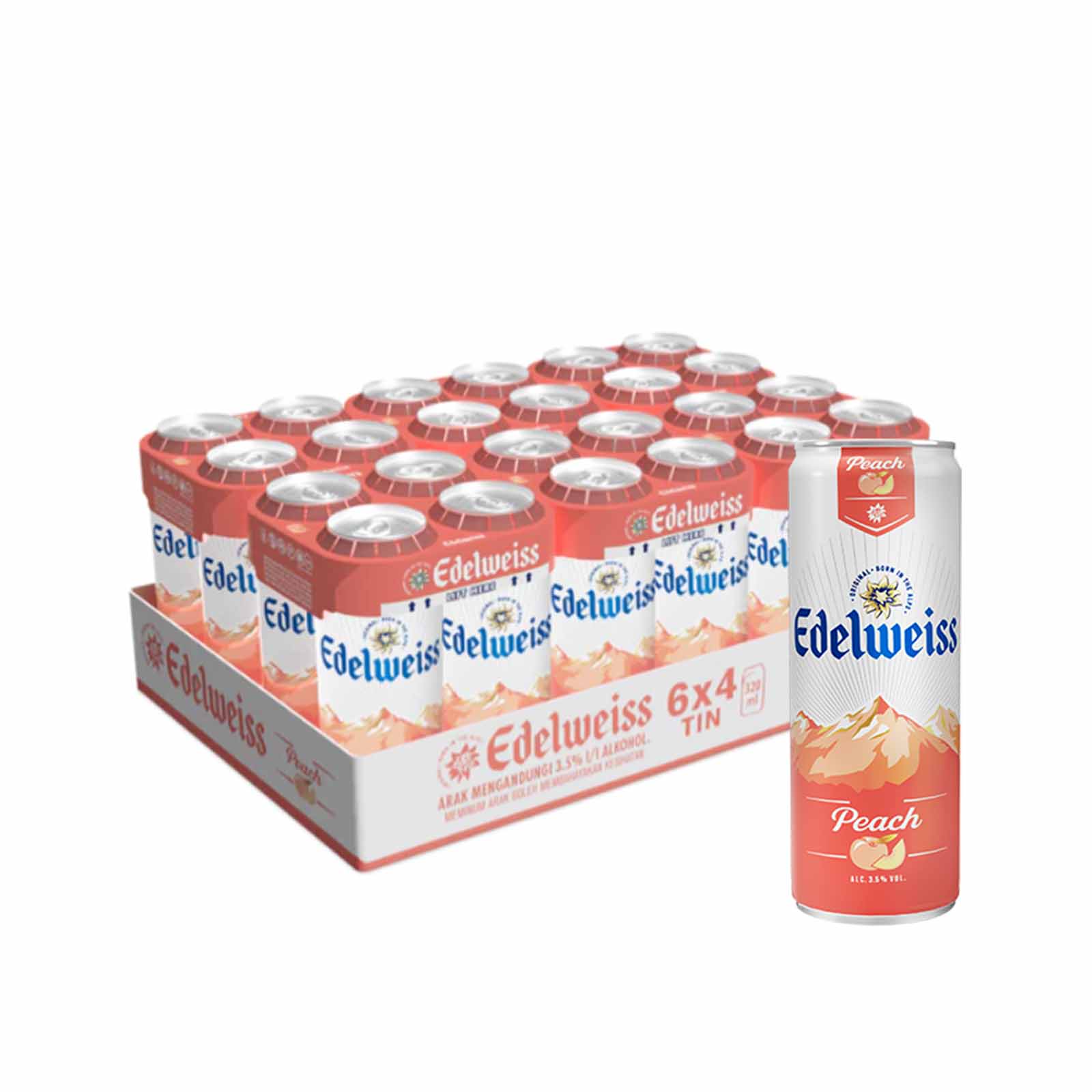 Edelweiss Peach 320ml
