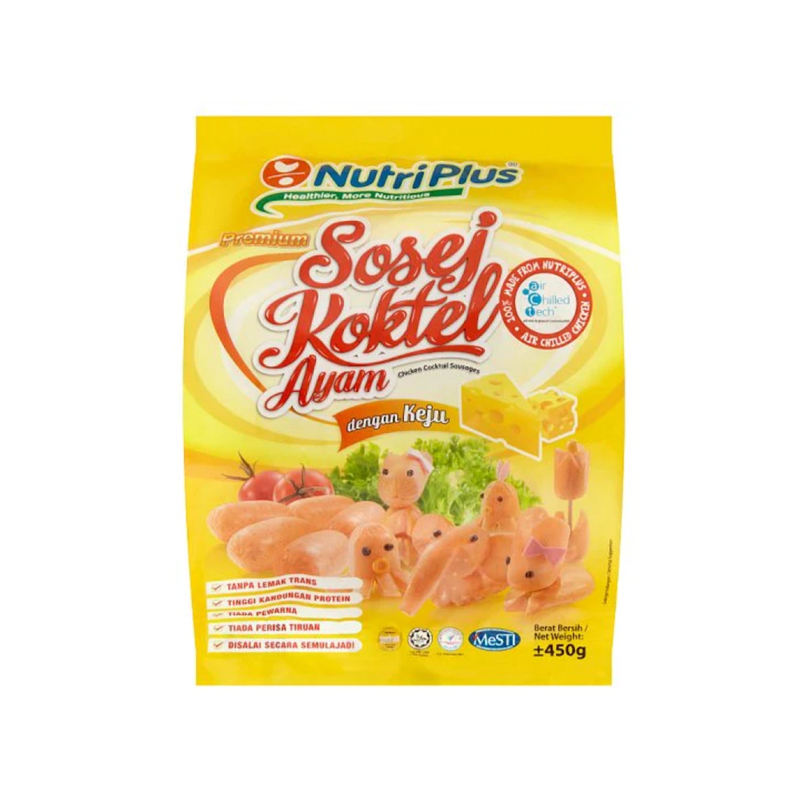 Nutriplus Cocktail Cheese Sausage 450g