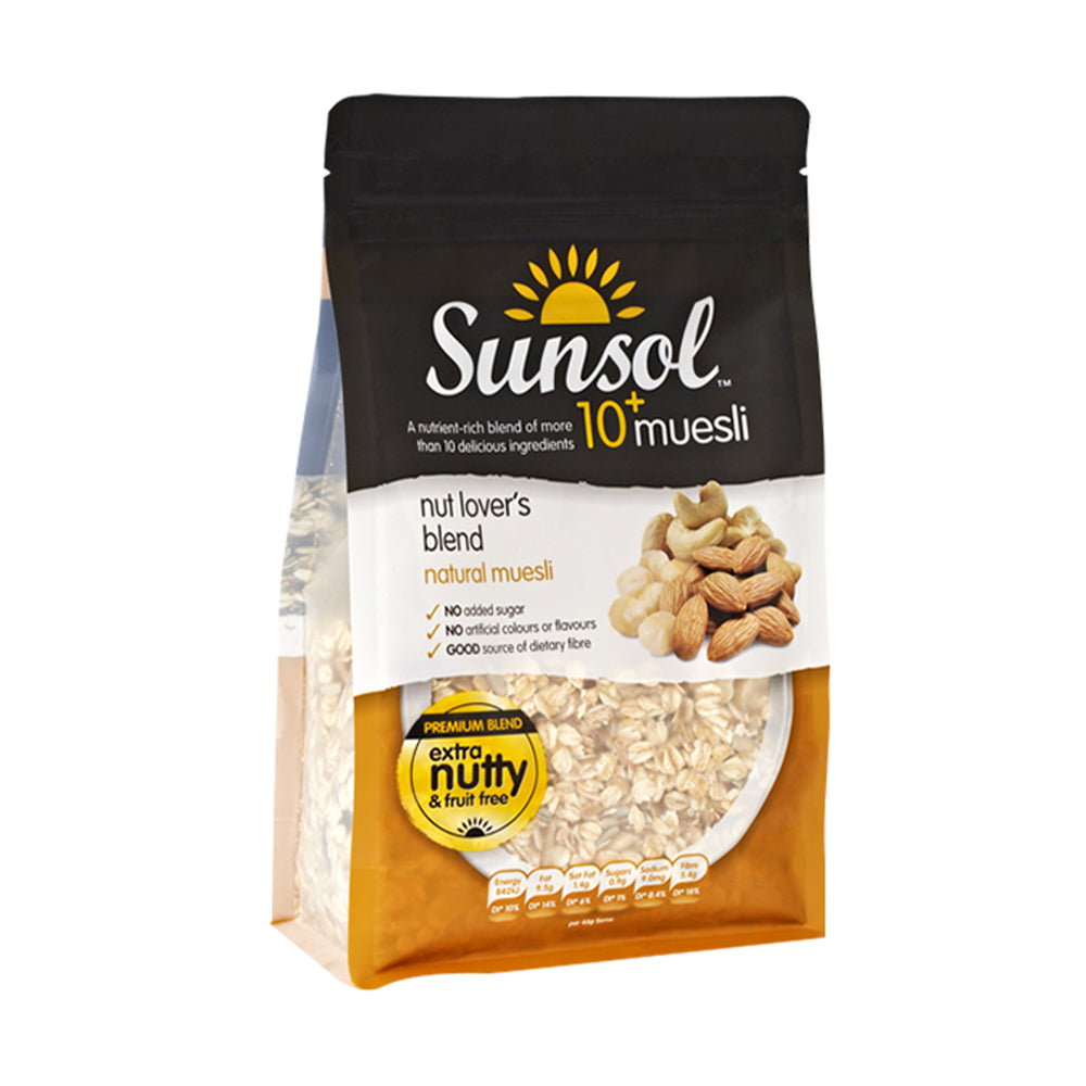 Sunsol Muesli Almond Cashew and Walnut 500g