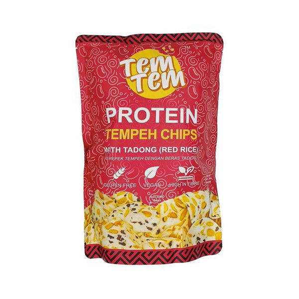 Tem Tem Protein Tempeh Chips Tadong Red Rice 100g