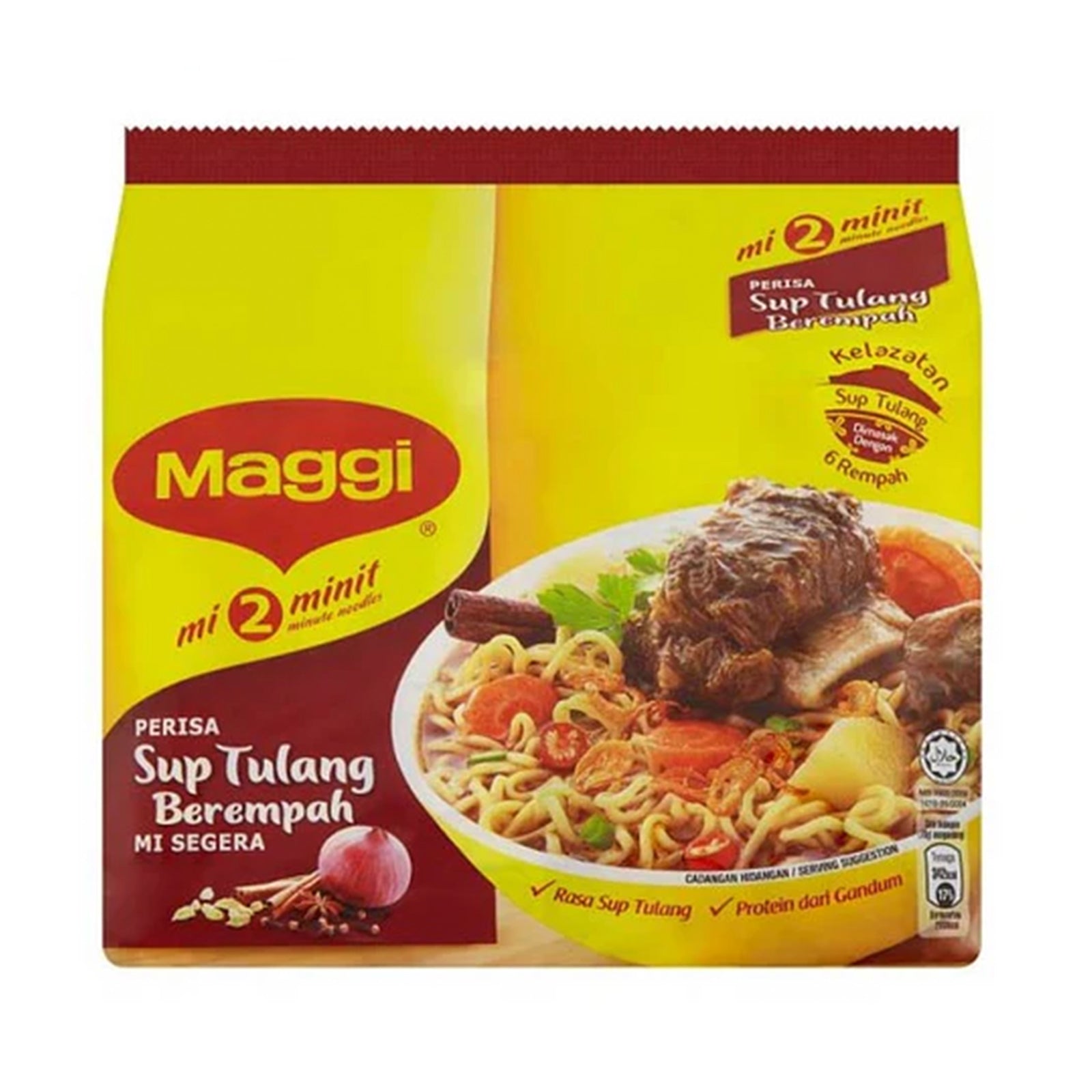 Maggi 2-Minute Noodles Sup Berempah 79g x 5