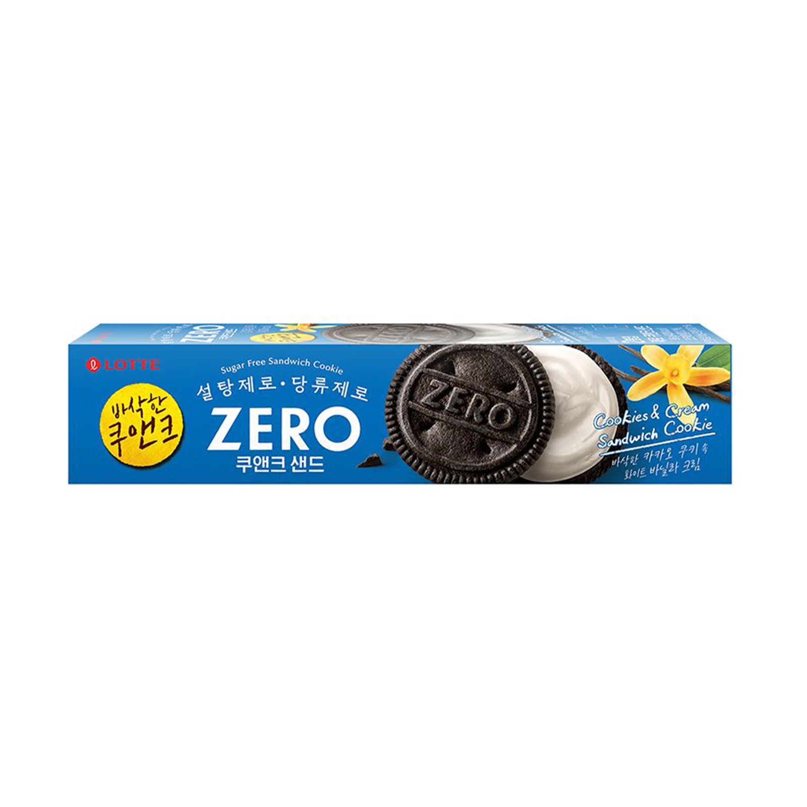 Lotte Zero Cookie And Cream Sandwich Cookie 96g