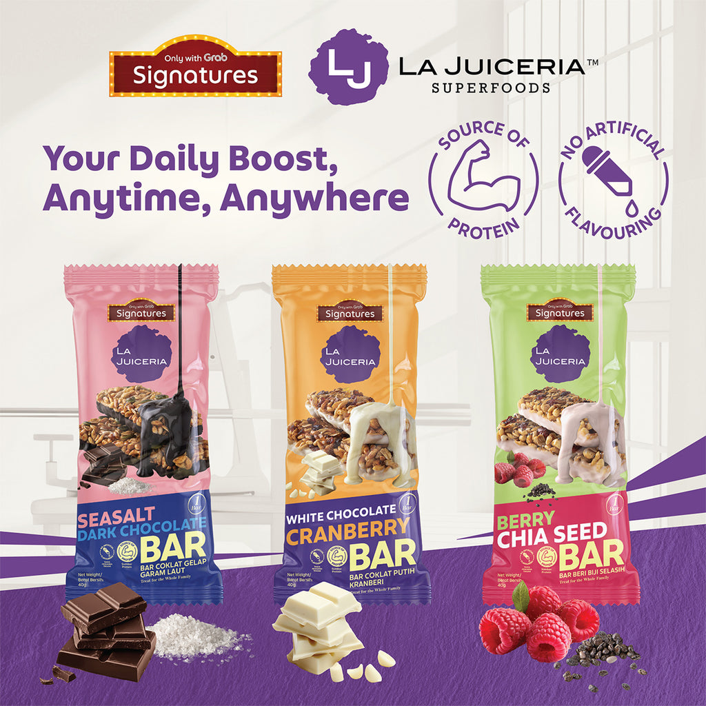 Grab Signatures La Juiceria Sea Salt Dark Chocolate Bar 40g