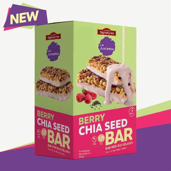 Grab Signatures La Juiceria Berry Chia Seed Bar 40g (highest price)