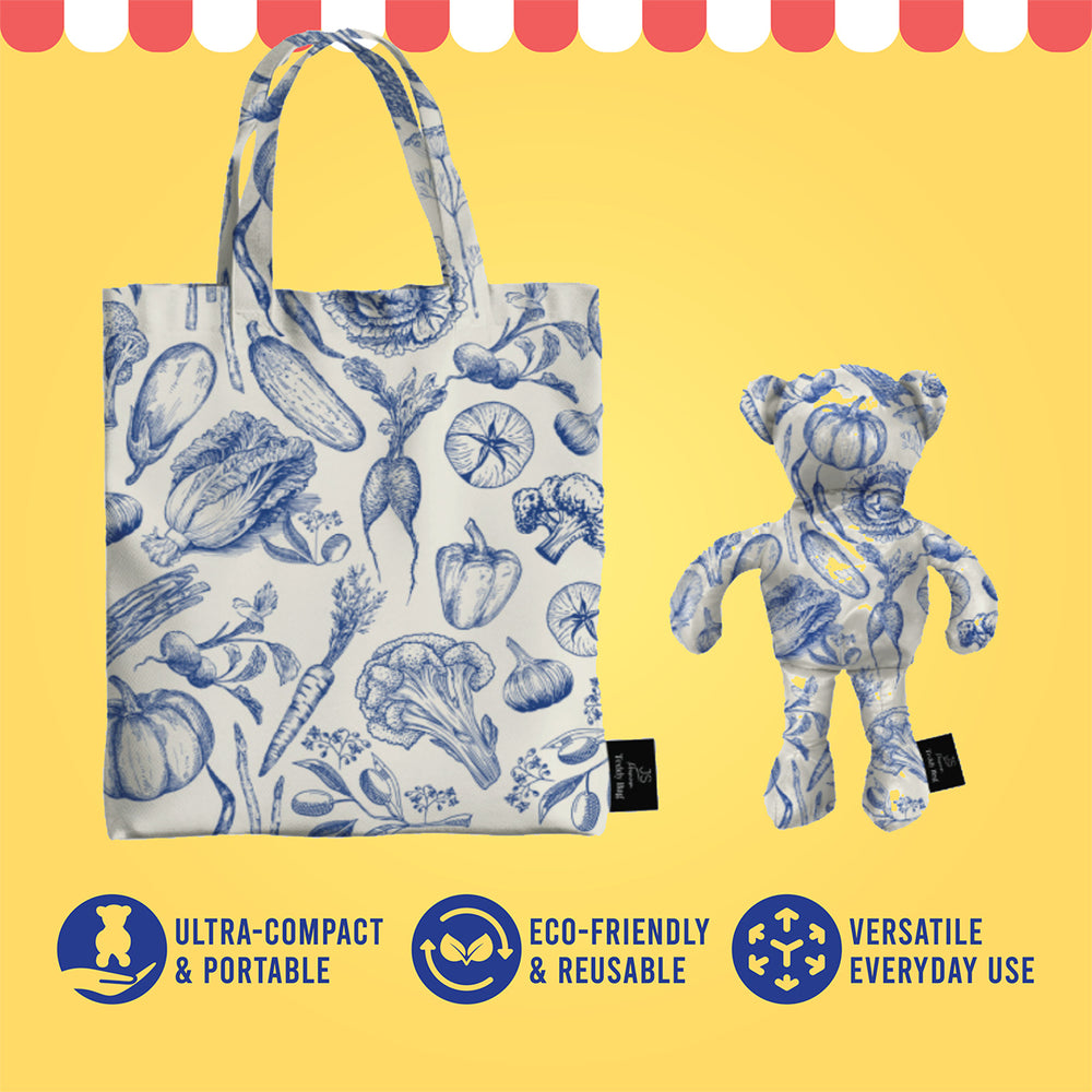 JS Premium Teddy Bag Bluebell