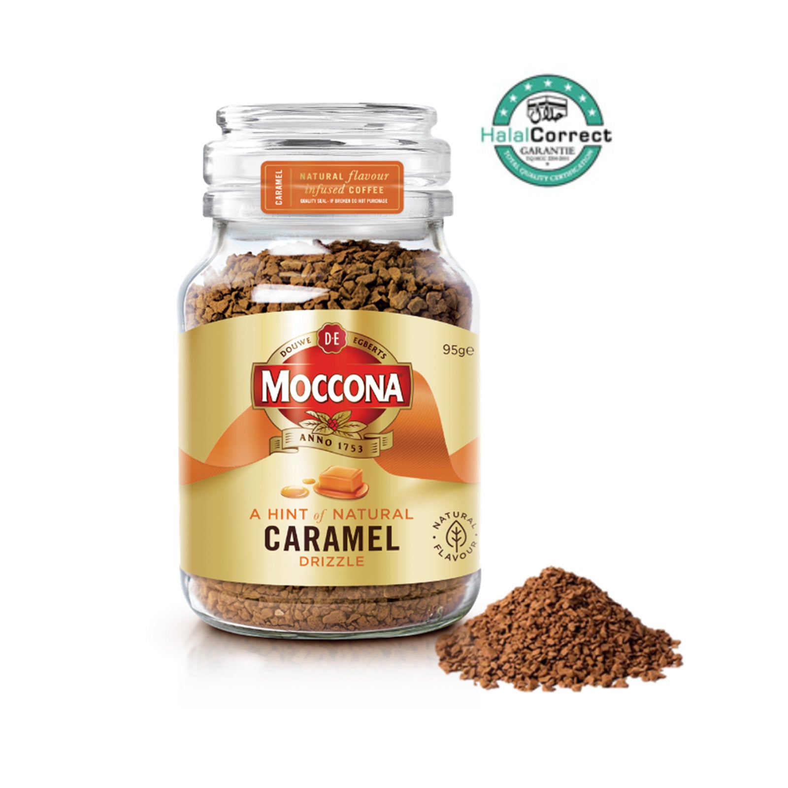 Moccona Smooth Caramel Freeze Dried Coffee 95g