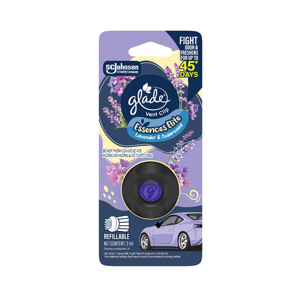Glade Vent Clip Lavender and Sandalwood Starter Kit 2ml