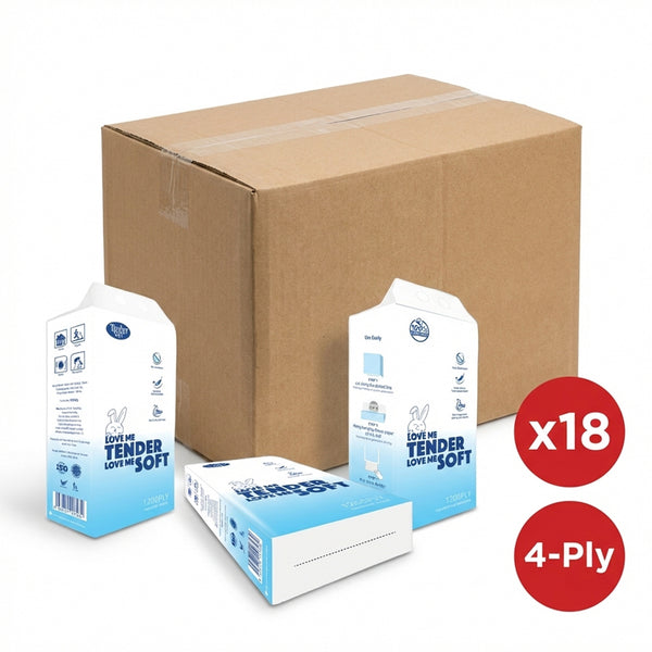 Tender Soft 4ply Hanging Tissue 1200sheets (highest price)
