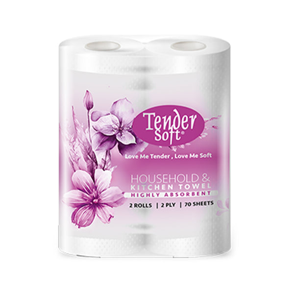 Tender Soft Kitchen Towel 2ply 70sheets x 2