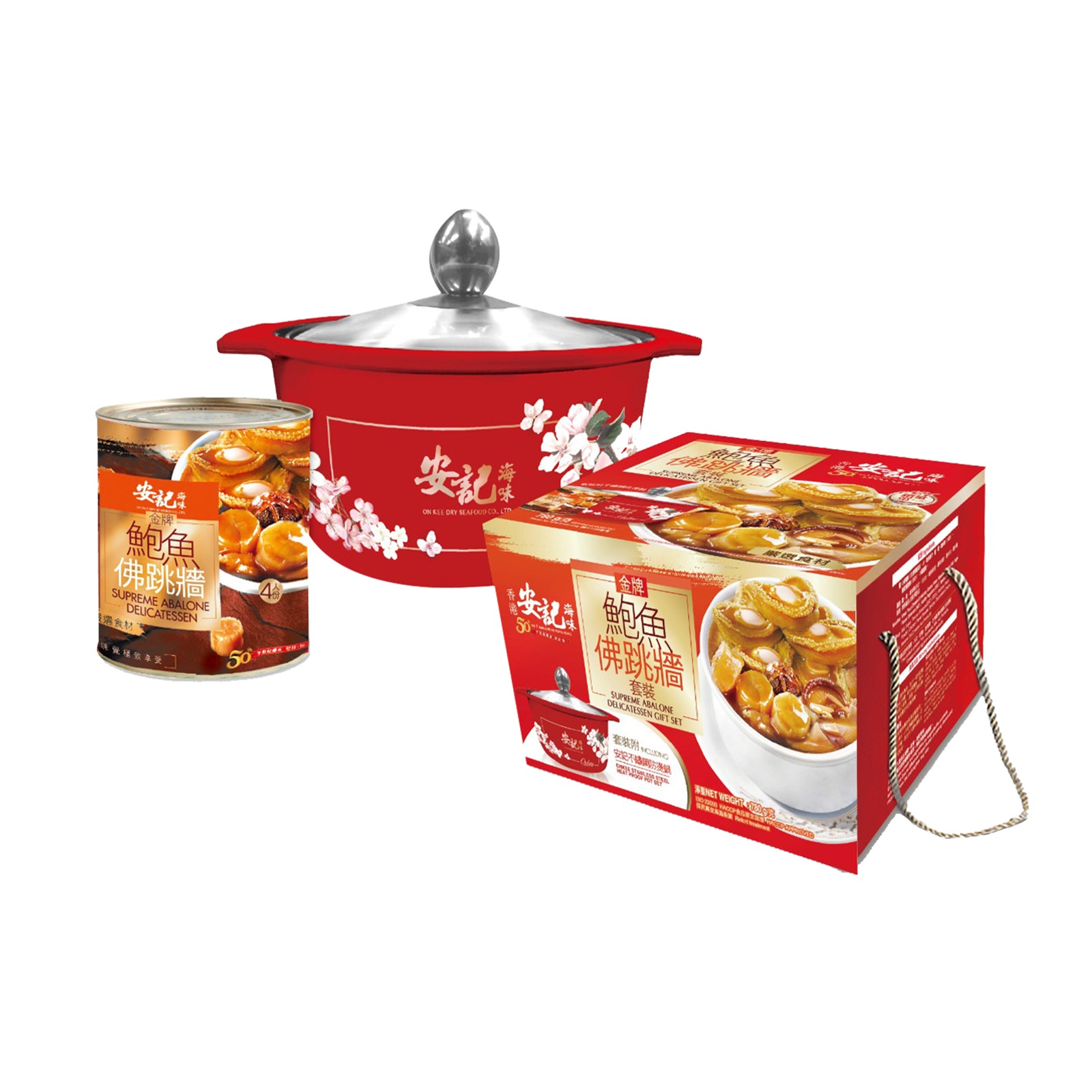 On Kee Abalone Flo Tia Qiang with Pot Set 800g