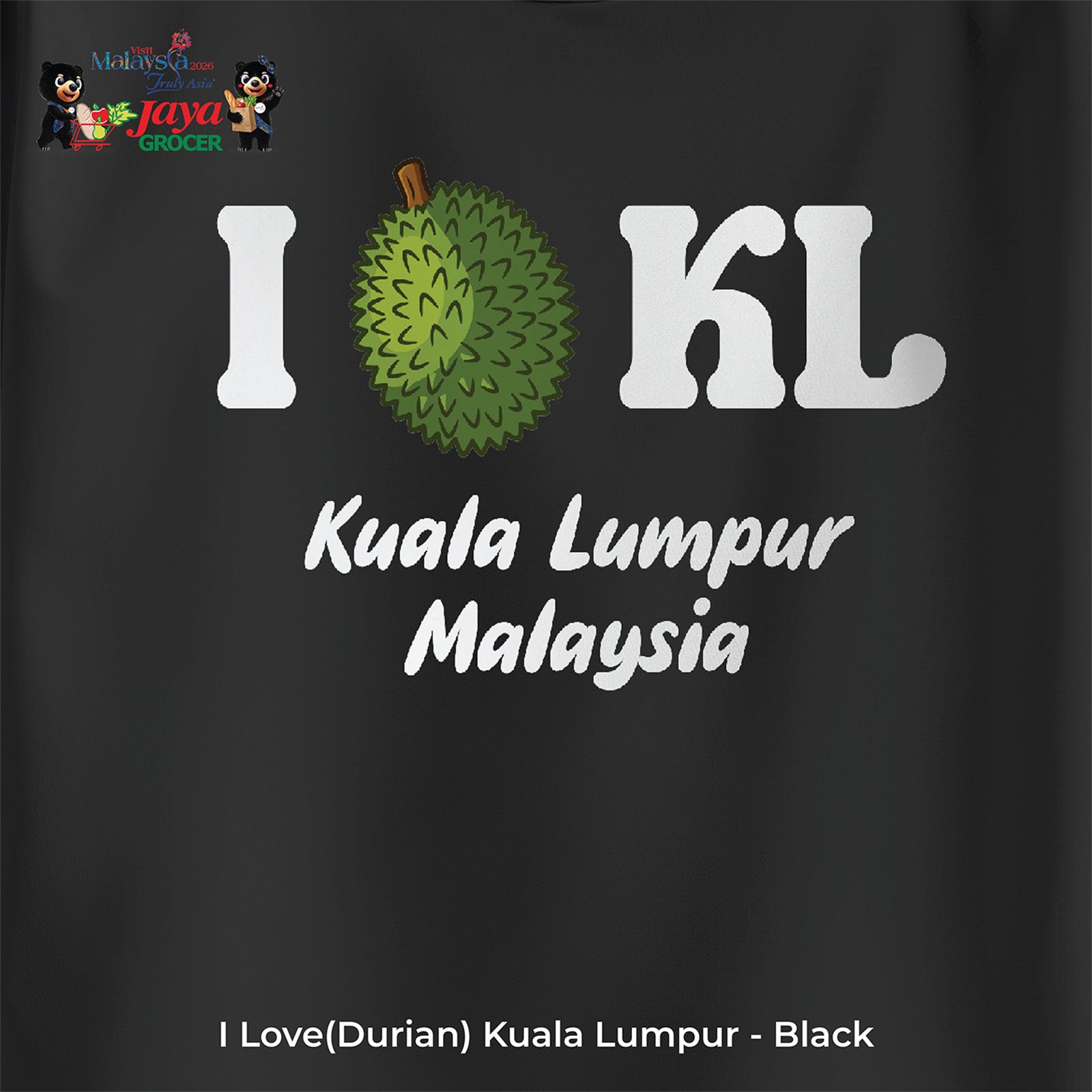 JS Apparel - I Durian KL (Black-M)