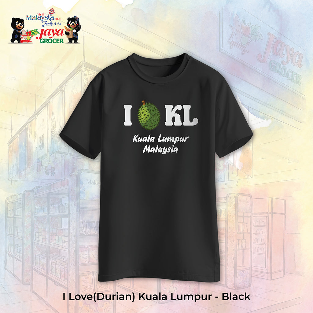 JS Apparel - I Durian KL (Black-XL)