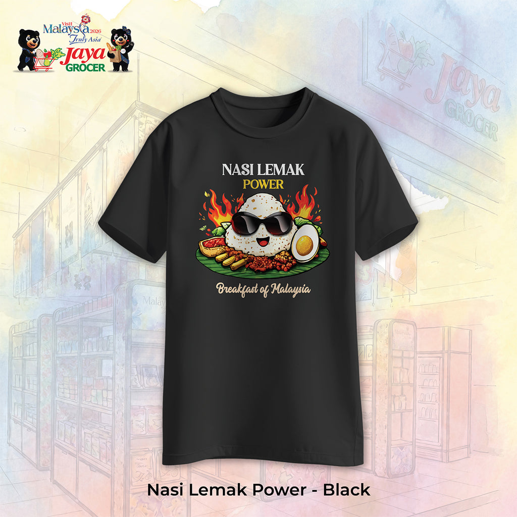 JS Apparel - Nasi Lemak Power (Black-XL)