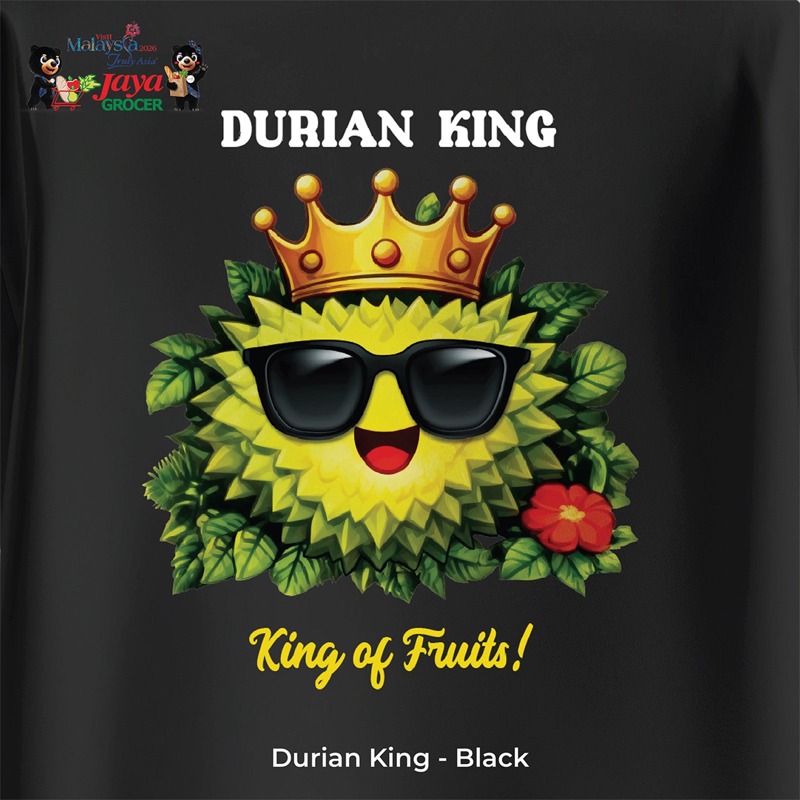 JS Apparel - Durian King (Black-XL)