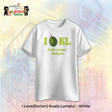 JS Apparel - I Durian KL (White-M)